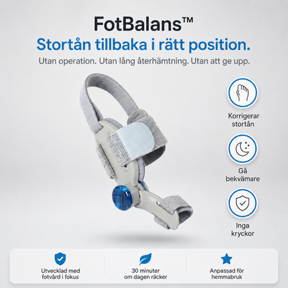 FotBalans™ – Justerbart stöd för hallux valgus